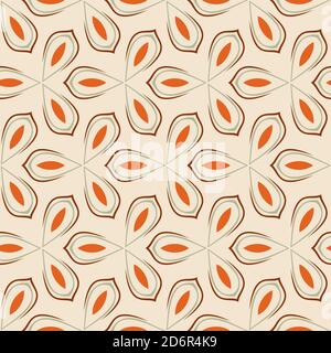 Retro seamless pattern. Seamless abstract Vintage background. Geometric pattern. Vector illustration. Stock Vector