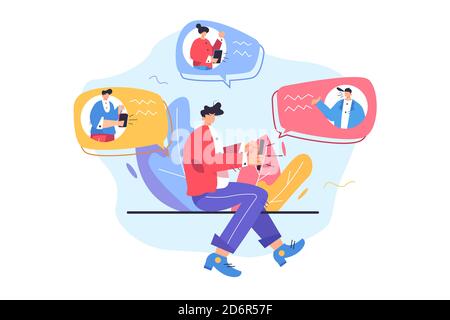 Premium Vector  Online friends support flat concept. two woman characters  holding hands, sharing sympathy, support and love to each other with remote  virtual video conference, phone call.