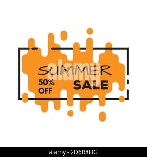 Best seller melted lines banner Stock Vector
