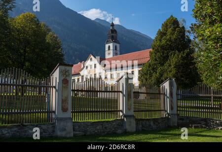 Cistercian Stams Abbey (Stift Stams) in Stams, Imst district, Tyrol, Austria. Stock Photo