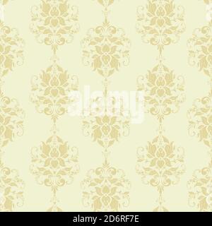 Vector floral wallpaper. Classic Baroque floral ornament. Seamless vintage pattern Stock Vector