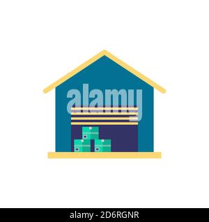 Warehouse icon. Simple element from buildings collection. Creative Warehouse icon for web design, templates, infographics and more Stock Vector