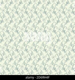 vintage floral seamless patten. Classic Baroque wallpaper. seamless vector background Stock Vector