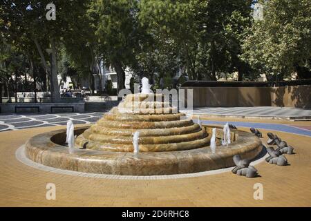 Fountain square in Baku. Azerbaijan Stock Photo