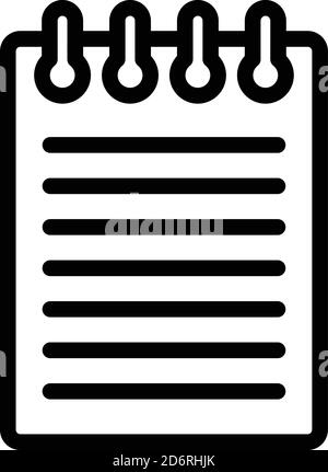 Story scenario icon, outline style Stock Vector