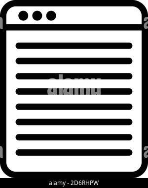 Novel scenario icon, outline style Stock Vector