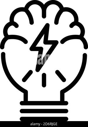 Resource idea icon, outline style Stock Vector