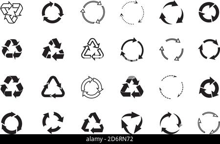 Set of yellow circle arrows on black background. Vector Icons. Graphic for website. Stock Vector