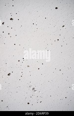 Texture of concrete. White concrete background with bubbles Stock Photo