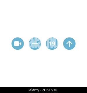 Concept online call, video lecture, internet group conference, training test, work from home, easy communication. Stock Vector