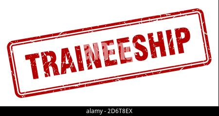 traineeship stamp. square grunge sign isolated on white background Stock Vector