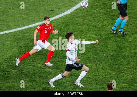 Kai Havertz (Germany) runs with the ball, football Germany vs Suisse Stock Photo