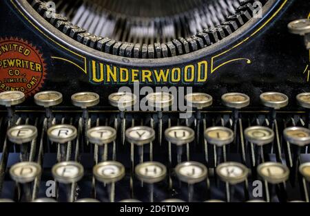 An Underwood Typewriter Stock Photo