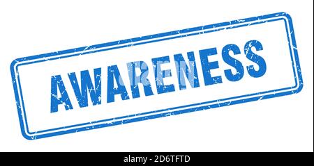 awareness stamp. square grunge sign isolated on white background Stock Vector