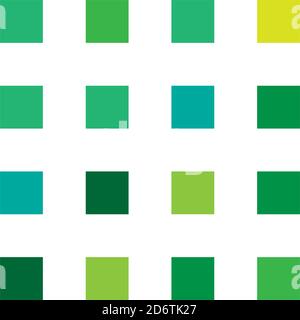 Simple, plain colorful squares repeatable, seamless background, pattern. Squares checkered, chequered background illustration. Grid, mesh, chequr latt Stock Vector