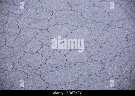Background cracked from drought land, close-up Stock Photo