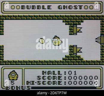 Bubble Ghost - Nintendo Gameboy Videogame - Editorial use only