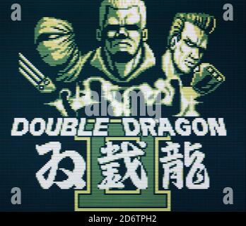 Double Dragon II - Nintendo Gameboy Videogame - Editorial use only Stock Photo