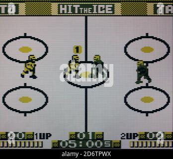 Hit The Ice - Nintendo Gameboy Videogame - Editorial use only Stock Photo