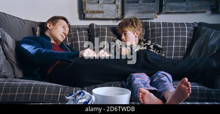 UK. Liam Neeson and Thomas Brodie Sangster in a scene from the