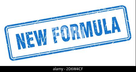 new formula stamp. square grunge sign isolated on white background Stock Vector