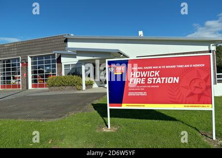 AUCKLAND, NEW ZEALAND - Jun 01, 2019: Auckland / New Zealand - June 19 2019: View of Howick Fire Station Stock Photo