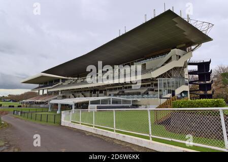 AUCKLAND, NEW ZEALAND - Jun 22, 2019: Auckland / New Zealand - June 22 2019: View of Auckland Racing Club Ellerslie Racecourse stadium Stock Photo