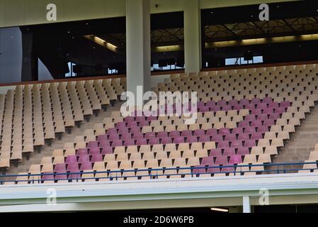 AUCKLAND, NEW ZEALAND - Jun 22, 2019: Auckland / New Zealand - June 22 2019: View of Auckland Racing Club Ellerslie Racecourse stadium Stock Photo