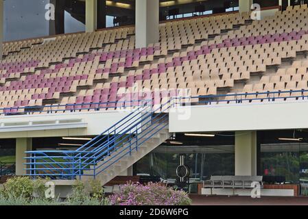 AUCKLAND, NEW ZEALAND - Jun 22, 2019: Auckland / New Zealand - June 22 2019: View of Auckland Racing Club Ellerslie Racecourse stadium Stock Photo