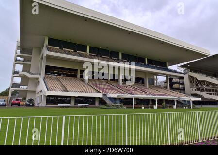 AUCKLAND, NEW ZEALAND - Jun 22, 2019: Auckland / New Zealand - June 22 2019: View of Auckland Racing Club Ellerslie Racecourse stadium Stock Photo