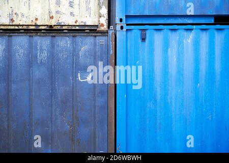 Abstract of metal storage containers Stock Photo