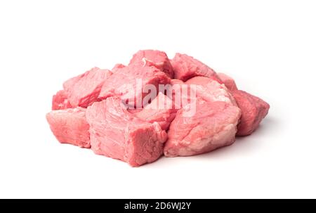 https://l450v.alamy.com/450v/2d6wj2y/fresh-raw-meat-is-cut-into-large-chunks-for-frying-2d6wj2y.jpg