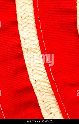 Brown Textured Braided Vimini Background Stock Photo