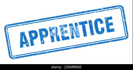 apprentice stamp. square grunge sign isolated on white background Stock Vector