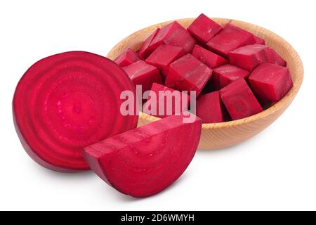 beetroot slice isolated on white background with clipping path and full depth of field Stock Photo