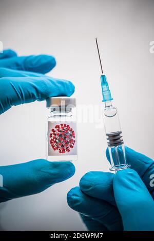 Covid-19 vaccine, conceptual image. Stock Photo