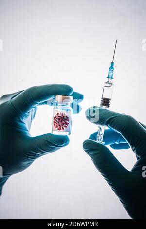 Covid-19 vaccine, conceptual image. Stock Photo