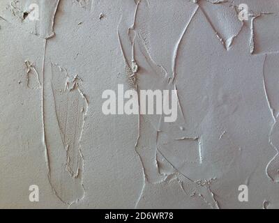 Textured plaster. White wall stucco texture. Plastered background Stock Photo