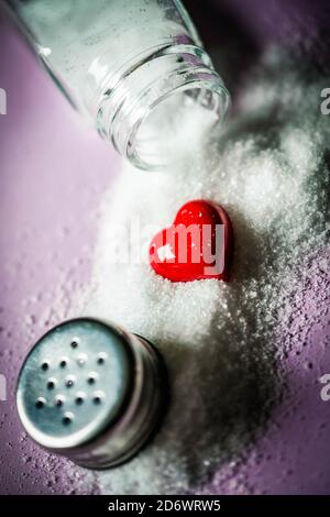 Conceptual image of excess salt. Stock Photo