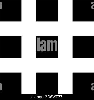 Simple, plain squares repeatable, seamless background, pattern. Squares checkered, chequered background illustration. Grid, mesh, chequr lattice, grat Stock Vector