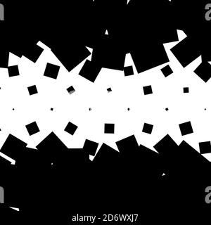 Random squares, blocks halftone (half tone) texture, pattern background Stock Vector