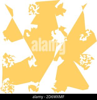 Weird, Strange generated random edgy Shapes. Asymmetric Abstract art ...