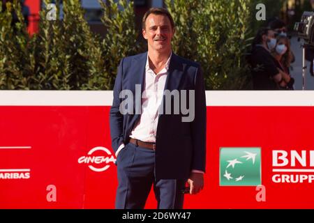 Rome, Italy. 19th Oct, 2020. Alessandro Preziosi on red carpet of the documentary 'La Legge del Terremoto' during the fifth day of the Rome Film Fest 2020 (Photo by Matteo Nardone/Pacific Press) Credit: Pacific Press Media Production Corp./Alamy Live News Stock Photo