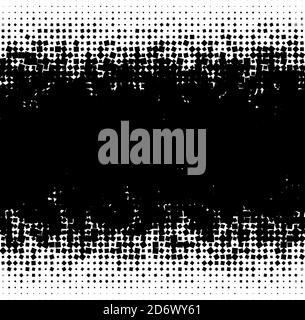 Random squares, blocks halftone (half tone) texture, pattern background Stock Vector