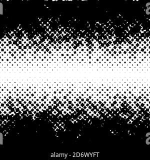 Random squares, blocks halftone (half tone) texture, pattern background Stock Vector