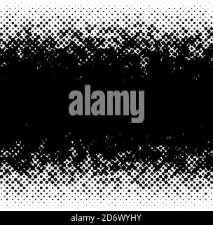 Random squares, blocks halftone (half tone) texture, pattern background Stock Vector