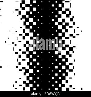 Random squares, blocks halftone (half tone) texture, pattern background Stock Vector