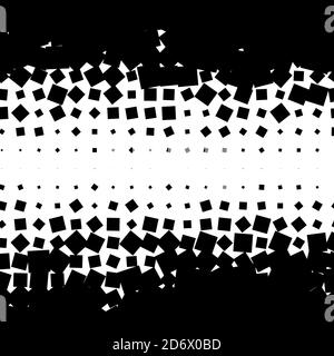 Random squares, blocks halftone (half tone) texture, pattern background Stock Vector