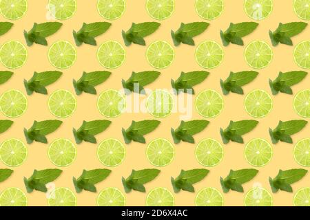 Pattern of fresh vegetables isolated on creative colored texture Stock Photo