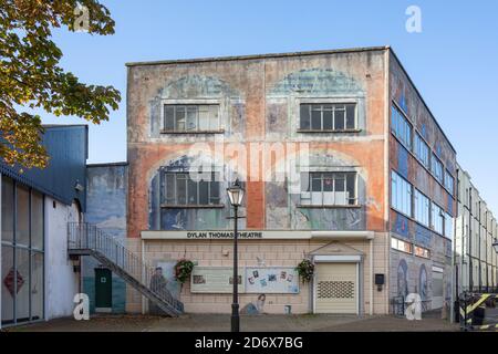 Dylan Thomas Theatre, Gloucester Place, Maritime Quarter, Swansea (Abertawe), City and County of Swansea, Wales, United Kingdom Stock Photo